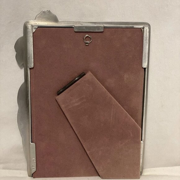 Seagull Pewter Iris Flower Garden Photo Frame 8” For 5x7 Photo Art Nouveau - Picture 2 of 9